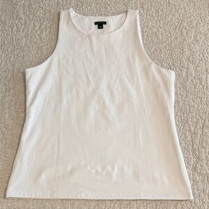 Ann Taylor White Tank Top, Sz L